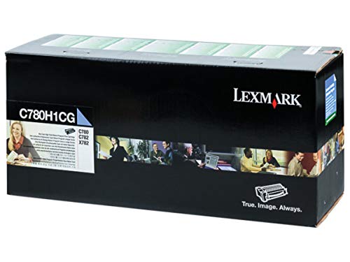 Toner cyan Lexmark C782N cartouche originale C780H1CG haute capacité
