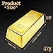 SABLUE Replica Gold Bar Fake Golden Bar Brick Bullion Glittering Plastic Novelty Gift Joke Decorative Prop Movie Prop Stage Pirate Party Favors Supplies Treasure Hunt Game Bullion Halloween (S-M)
