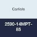 Carlisle 2590-14MPT-85 Rubber Panther Plus Synchronous Belt, 102" Length, 3.35" Wide, 14 mm Thick, 185 Teeth