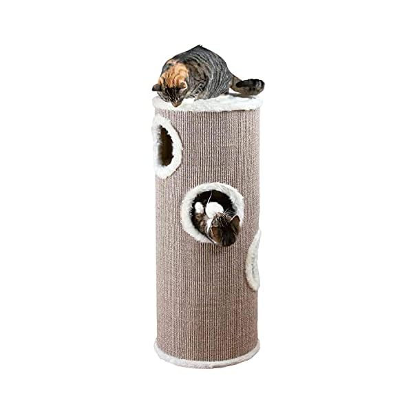 Trixie 4338 Cat Tower Edoardo, 100 cm, taupe/creme