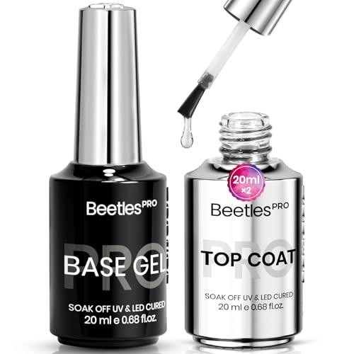 Image of Beetles Pro Gel Top and Base Coat Professional Nail Supplies 2Pcs 20ml