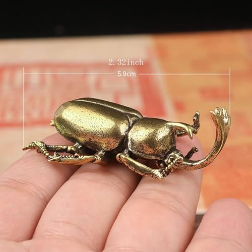 Set de 3 estatuas de insectos de latón miniatura miniatura 4