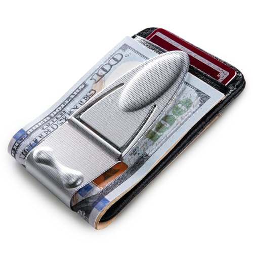 Geneva Silver Mesh Money Clamp with Wallet