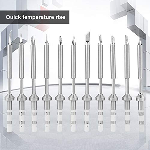 Image of Soldering Iron Tips 11Pcs Set TS100 Soldering Iron Tip Replacement Stainless Steel Pen Soldering Iron Heads Tool Mini Hot Core Soldering Iron Tip (11Pcs Set)