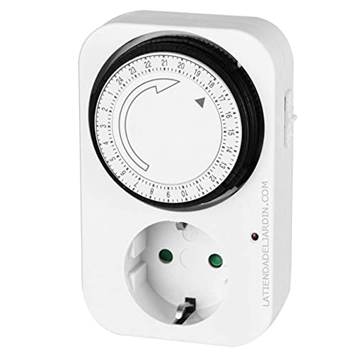 Programador 24 Horas/Temporizador luz. Aparatos de hasta 16 A. Programador Diario de intervalos de 15 Minutos. Potencia máxima 3500W Programador 24 Horas/Temporizador luz. Aparatos de hasta 16 A. Programador Diario de intervalos de 15 Minutos. Potencia máxima 3500W