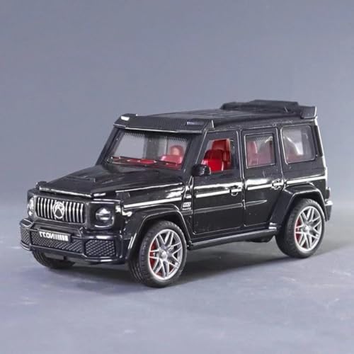 Image of PLUSPOINT G-Wagon Friction Powered Car Toys Realistic with Lights and Sound for Kids with Doors Opeanable Smooth Push and Go 1:32 Scale Pretend Play Toy Car Great Gift for Children Boys