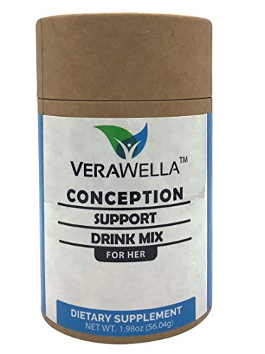 VERAWELLA Conception Support Drink Mix | Fertility Supplement for Women| Natural Conception Support Supplement | PCOS Fertility Supplement.
