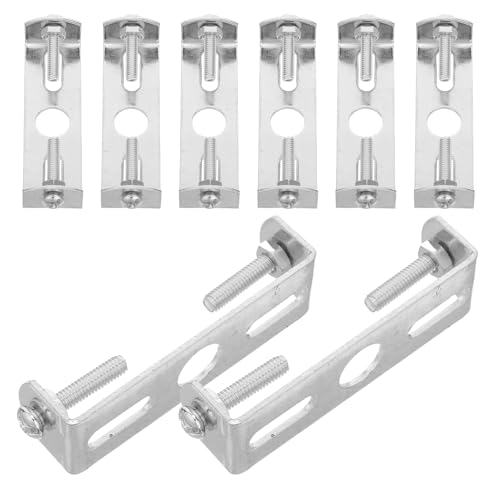 OSALADI Soporte para Lámpara de Techo de Hierro Duradero Placa de Montaje Unificada de 60 MM Kit de 8 Piezas Tornillos Compatible Ventiladores y Luminarias Adecuado para Hogar y