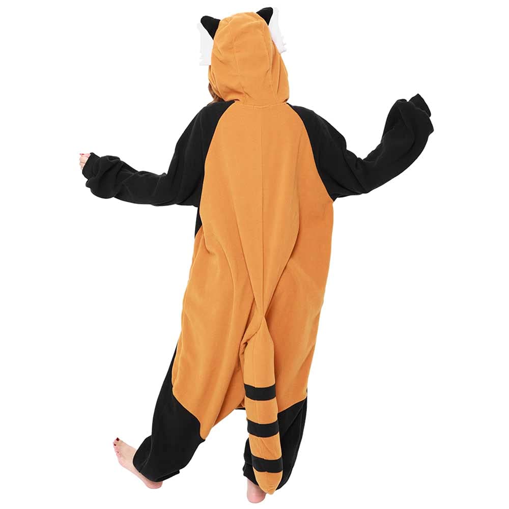 SAZAC Disfraz de panda rojo Kigurumi - Mono de Halloween
