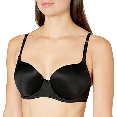Smart & Sexy Women's Perfect Demi T-Shirt Bra, Black Hue (Satin), 36Ddd #TOP5