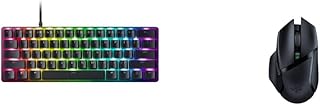 Razer Huntsman Mini Analog - 60% Gaming Keyboard, Black & Basilisk X Hyperspeed - Wireless Gaming Mouse, Black