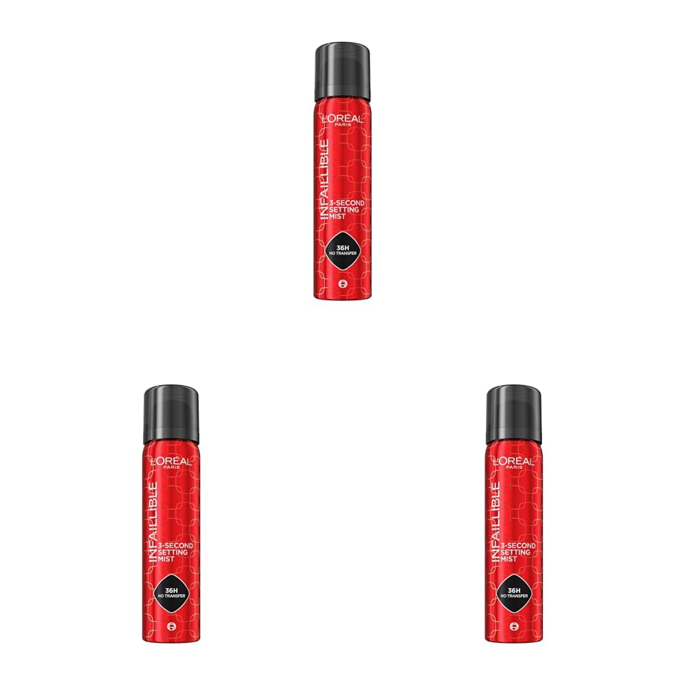 L'Oreal Paris Infallible 3-Second Setting Spray, 36H Long Lasting Makeup (Pack of 3)-picture-24