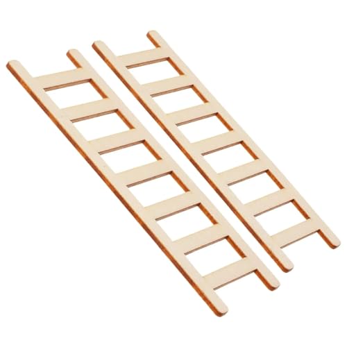 Mini échelles en bois pour accessoires de meubles artisanaux et projets de statue de jardin