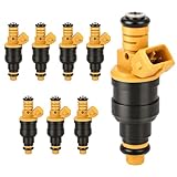 Fuel Injectors Set of 8, Compatible with Ford F150 F250 F350 E150 E250 E350 Bronco, for Lincoln Navigator Town Car 91-99, for Mercury Grand Marquis 92-97, Replace Part 0280150943 0280150939