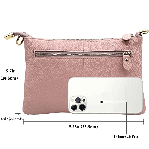 Image of Beurlike Leather Wristlet Wallet Clutch Purses For Women Small Crossbody Phone Bags