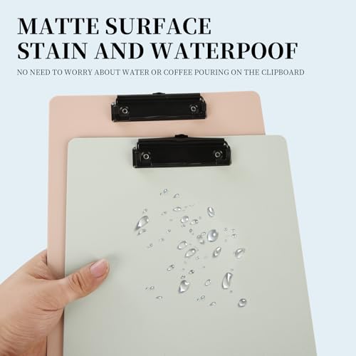 Magnet Clipboard with Pen, 9x12.5 Inch A4 Letter Size, Plastic Waterproof Multifunction Board for Nurse, Teacher, Kids, Office (Blue) — view 4