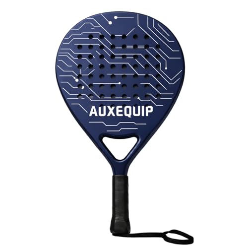 Raqueta de pádel con superficie de fibra de carbono