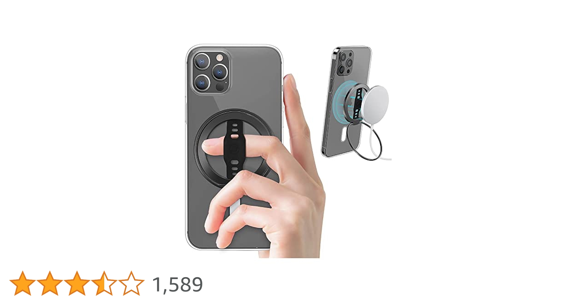 未使用品！ EWA ewa エワ リング マグネット MagSafe ブラック黒 Apple - 未使用品！ EWA ewa エワ リング マグネット MagSafe
