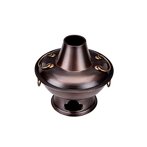 Pote caliente de cobre tradicional chino para hot pot miniatura 1