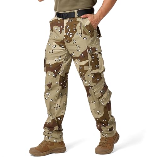 Men's BDU Casual Military Pants, Tactical Wild Army Combat ACU
