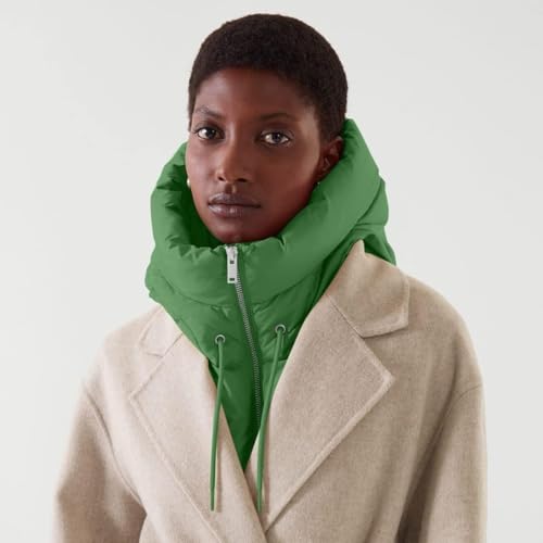 Chaleco acolchado de invierno con capucha desmontable y cremallera 4