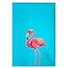 Betsy Drake GT084T Flamingo on Teal Guest Towel