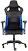 Corsair T1 Race - Kunstleder Gaming Rennsport Stuhl (Einfache Montage, Ergonomisch Schwenkbar, Verstellbare Sitzhöhe & 4D Armlehnen, Komfortable breite Sitzfläche mit hoher Rückenlehne) Blau