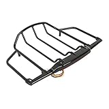 XFMT Motorcycle Trunk Top Luggage Rack LED Lamp Light For Harley Tour Pak Road King Street Glide Road Glide Electra Glide 2014-2021, Black