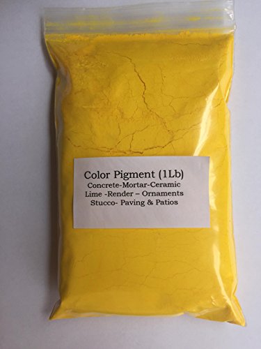 Amarillo brillante (1Lb) pigmento/colorante para cemento, yeso, madera, metal, cerámica, pared PINTURA, ladrillos, azulejos, Render, Pointing, mortero e.t.c