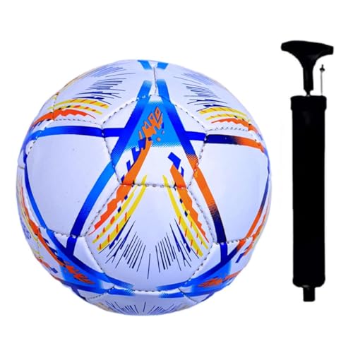 Image of Playzoo Football for All Ages Suited for The Grass Fields | Suitable for Grass |Practice Ball | Soccer Ball | for Men /Women | Football Size - 5 (SkyBlue)