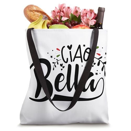 Bolso tipo tote con frase en italiano de Ciao Bella Italy miniatura 4