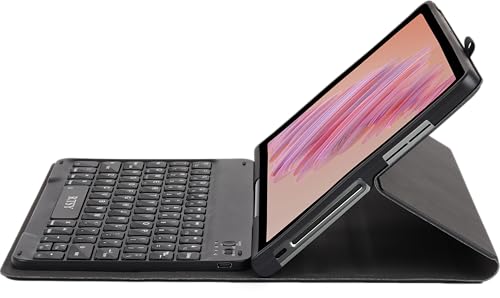 Image of RTSY Keyboard Case for for Lenovo Tab Plus 11.5 Inch 2024 with Anti Drops Keys, PU Leather Case with Magnetically Detachable Wireless Bluetooth KB