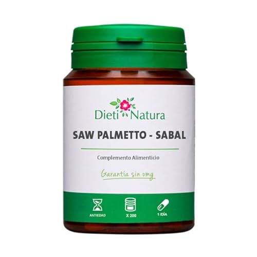 DIETI NATURA Saw Palmetto 60 gélules pour la prostate et le confort urinaire - Saw Palmeto pour le bien-être masculin - Diurétique naturelle pour urine fluide - 1 capsule quotidienne pour 2 mois de