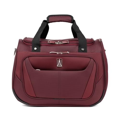 Image of Travelpro Maxlite 5 Softside 2pc Set Expandable Carry On Luggage with 4 Spinner Wheels /Soft Underseat Tote, Lightweight Suitcase, Men and Women, Burgundy