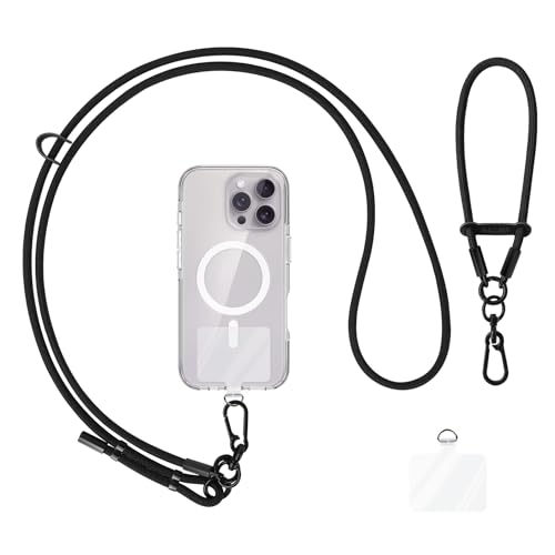 AULEEP Universal Handyband zum UmhÃngen Klassische Handykette Kurz (Schwarz) - Diebstahlsicherer Handy Schnur zum, 6 mm Handy Band zum Umhängena mit Smartphones, 2 Kunststoff-Patchs (2 Stück) AULEEP Universal Handyband zum UmhÃngen Klassische Handykette Kurz (Schwarz) - Diebstahlsicherer Handy Schnur zum, 6 mm Handy Band zum Umhängena mit Smartphones, 2 Kunststoff-Patchs (2 Stück)