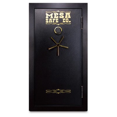 Burglar and Fire Resistant Gun Safe Color: Black, Lock Type: Electronic Lock, Gun Capacity: 26 Rifles