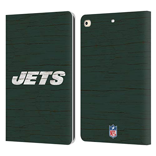 Carcasa New York Jets NFL iPad 9.7 acabado cuero estilo vintage
