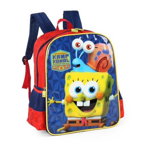 Luxcel, Mochila Escolar Infantil Bob Esponja Kamp Koral Vermelho