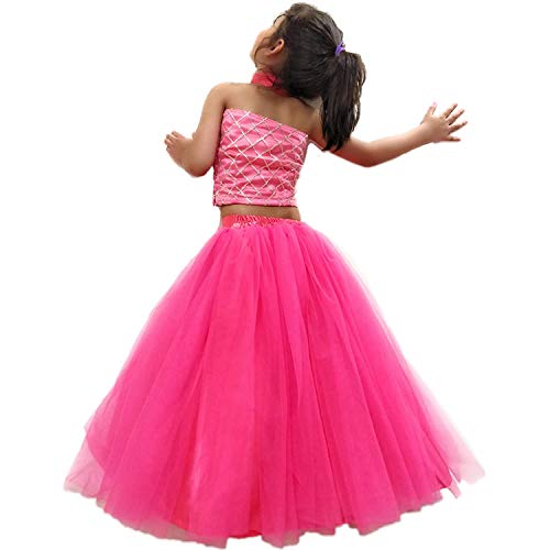 Image of TILISM Net Fit & Flare Skirt Pink
