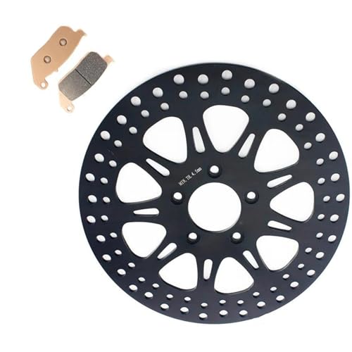 バイク部品 オートバイのフロントブレーキディスクディスクローターパッド に適合するハーレーに適合するデビッドソン 1200 に適合するナイトスター XL1200N 2009 2010 2011 2012(Black)