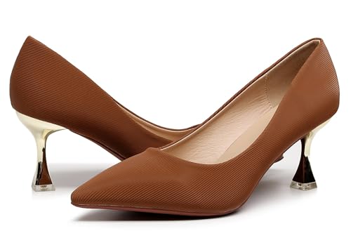 Image of VenusCelia Women's Golden Sun Pump Stiletto Heel Shoe