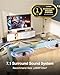 ULTIMEA 7.1ch Virtual Surround Sound Bar, Sound Bar for Smart TV with 4 Surround Speakers, Peak Power 330W, Surround Sound System for TV, App Control, TV Soundbar with Subwoofer, Opt/AUX/BT, Aura A40