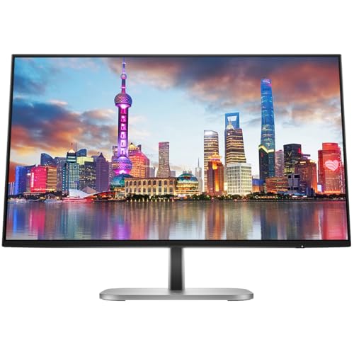 Image of HP Series 7 Pro 27-inch 727pq 2K Quad HD (2560 x 1440) LCD IPS Monitor, 2-Pack Daisy Chain Connectivity, DisplayPorts Bundled with Desk Mount Dual Monitor Stand