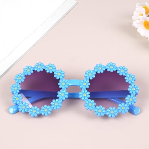 Round Flower Sunglasses, Cute Sunglasses for Girls, Sun Glasses for Beach Party Outdoor