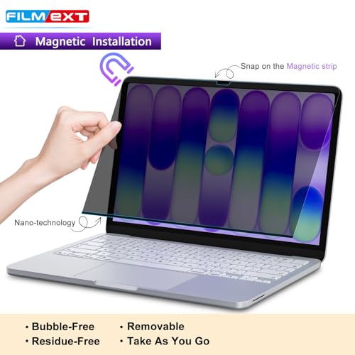 Image of FILMEXT Magnetic Privacy Screen for Macbook Neo 13 inch (2026, A18 Pro) | Removable Anti Blue Light Anti Spy Filter Laptop Screen Protector for Mac 13in Model A3404