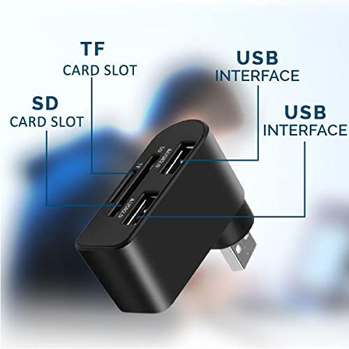 Portatile con rotazione di 180 gradi Hub USB, PC