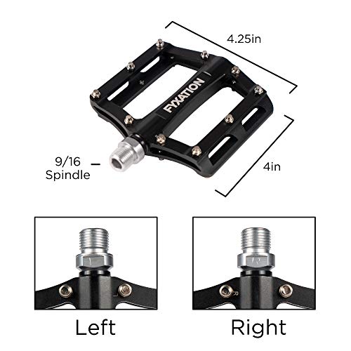 Fyxation Mesa 61 Alloy Platform Pedal, Black #TOP3