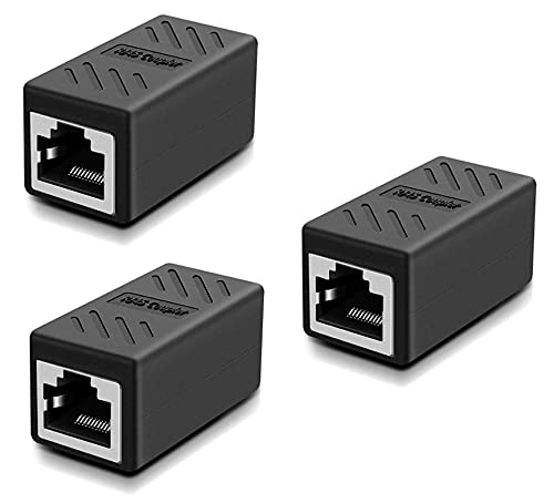 LEDOLUX RJ45 Strong Durable Shielded 8p8c Coupler Ethernet Cable Adsl Extension LAN Jointer Adapter Connector Inline LAN Female-to-Female Extender Plug for Cat5 Cat6 Cat7 Cable | Pack of 3 (B09JC2GGD3) Amazon Price History, Amazon Price Tracker