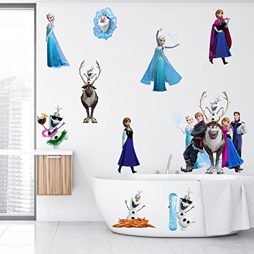 Large Frozen Wall Decals, Beautiful Princess Wall Stickers Removable Wall Sticker Self-Adhesive Vinyl Wall For Girls Bedroom Living Room Decoration Gift Supplies (15.7 X31.4 In) #TOP5