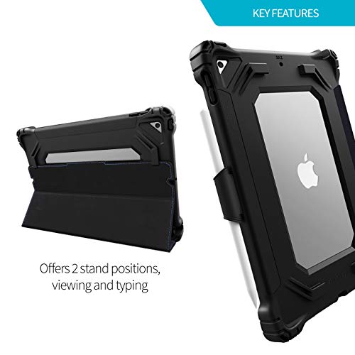 Gumdrop Hideaway Folio Case Fits Apple Ipad 10.2" (9Th/8Th/7Th Gen) Designed For Office, Travel, Business And Professionals–Drop Tested, Rugged, Shockproof Bumpers For Reliable Device Protection–Black #TOP6
